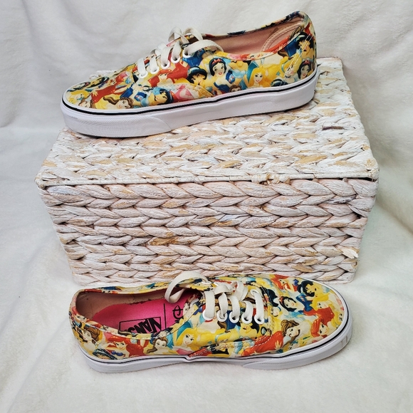 Vans Disney Authentic Multi Princesses Shoes Sneakers Women's Size 8 - Picture 3 of 7